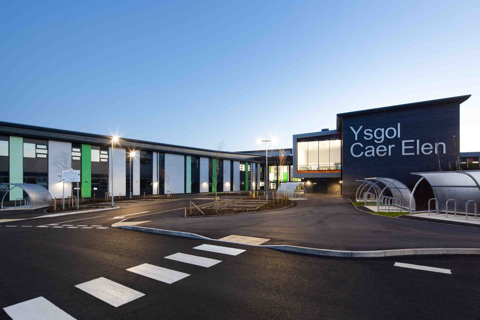 Exterior of Ysgol Caer Elen