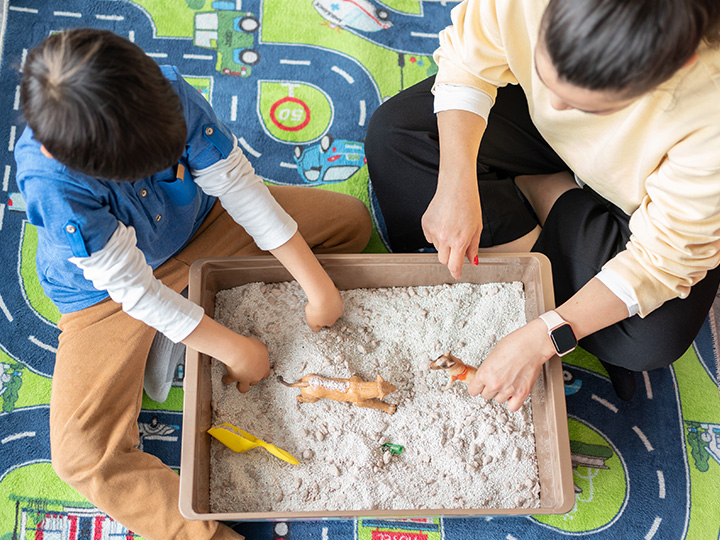 sand tray therapy for young people